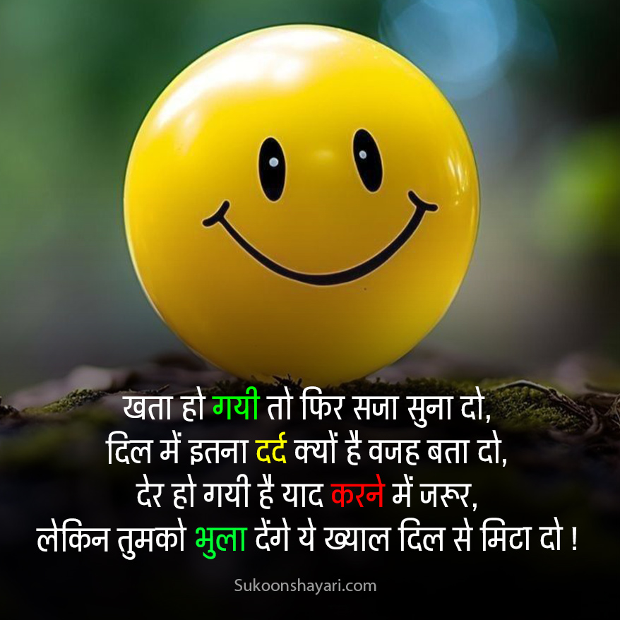 Sorry Shayari Hindi Main