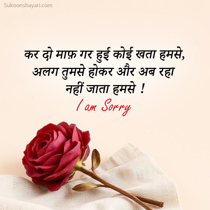 Sorry Shayari in Hindi