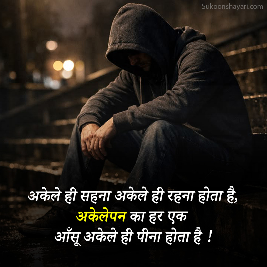 Alone Shayari