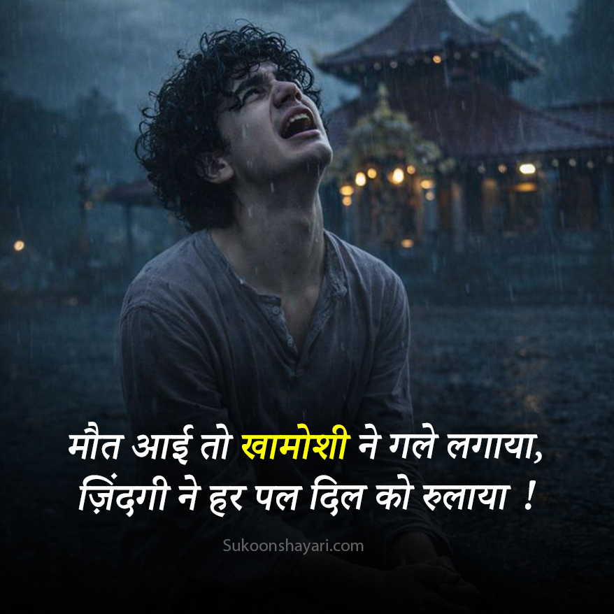 Maut Shayari Hindi Main
