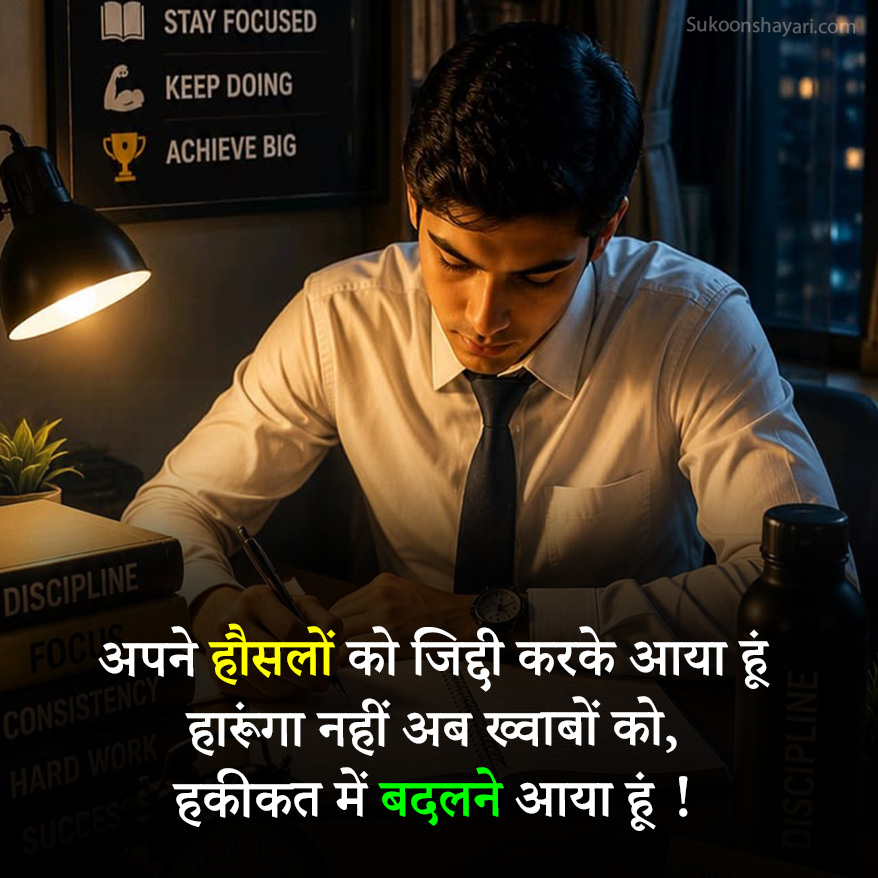 Success Motivational Shayari Student