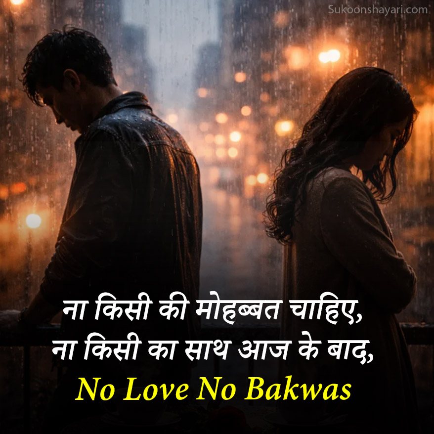 No Love Shayari Attitude